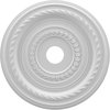 Ekena Millwork Cole Thermoformed PVC Ceiling Medallion (Fits Canopies up to 6"), 22"OD x 3 1/2"ID x 1"P CMP22CO